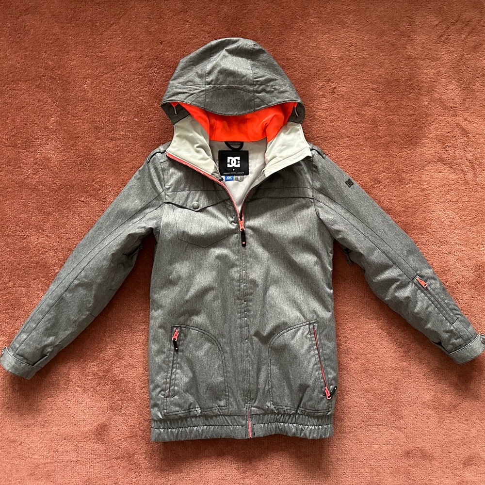 DC Riji Insulated Women's Gray Snowboard Ski Jacket Size Small
